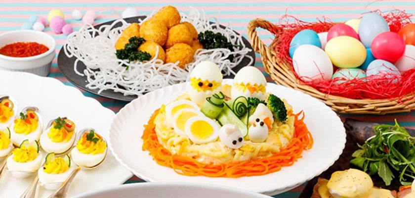 イースターエッグをかたどった色鮮やかなメニューが勢ぞろい
ご好評につき3度目の「イースターフェア」を開催
2019年4月1日（月）より 1階 カフェ＆レストラン「ヴァン」にて