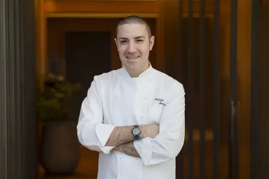 『イル・リストランテ ルカ・ファンティン』のパティシエ、ファブリツィオ・フィオラーニ氏