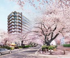 すべての住戸から桜並木の借景を満喫！新築分譲マンション「ライフレビュー相模原」現地モデルルームを3/30に公開