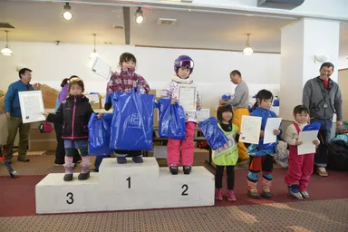 2018年の未就学児の部表彰式の様子