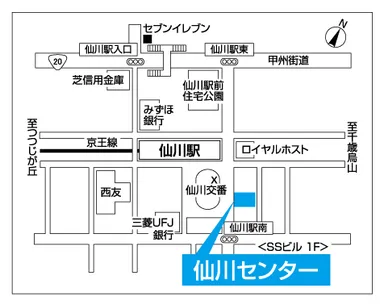 仙川センター案内図