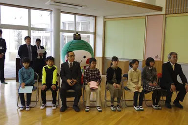 真岡・久下田小 代表生徒達