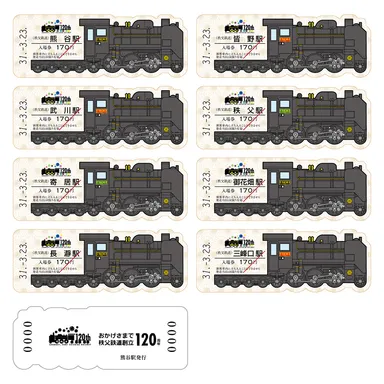 「SL運行記念入場券～秩父鉄道創立120周年記念～」イメージ2