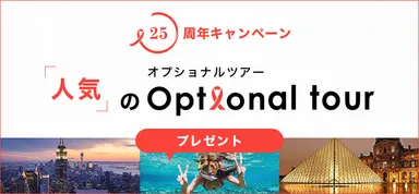 人気の海外オプショナルツアーをプレゼント