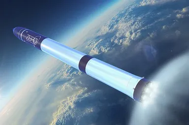 人工衛星軌道投入用ロケットイメージ図