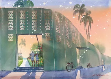 星のや沖縄メインイラスト