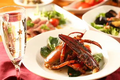 オマール海老を豪快に使用した逸品