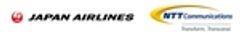 日本航空株式会社　NTTコミュニケーションズ株式会社のロゴ