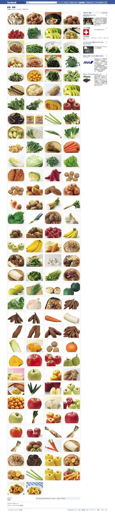 Facebookファンページ『eらでぃっしゅ』内の写真アルバムページ