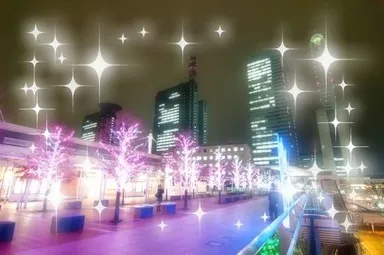 キラキラフィルター加工