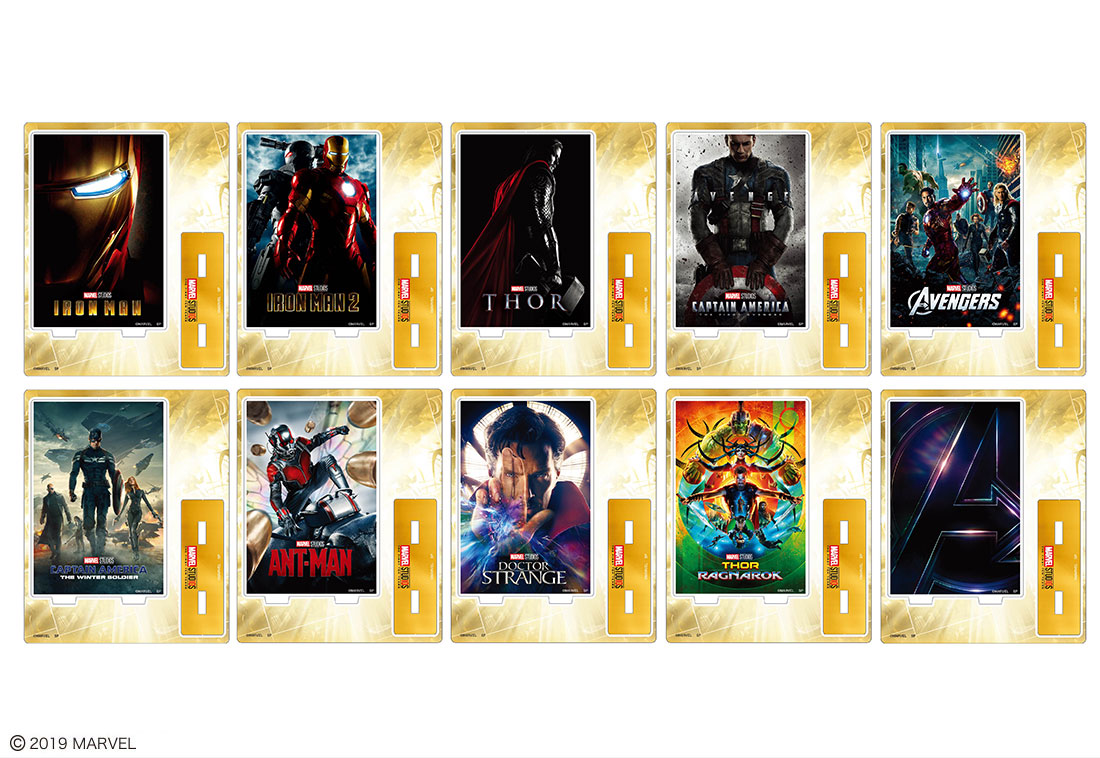 海外輸入】 MARVEL ポスターアクリルスタンド01 02 全22種セット 