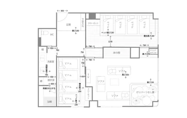 【界 伊東】特別和室_711見取り図