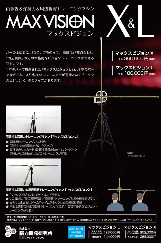 両眼視 深視力 周辺視野のトレーニングマシン マックスビジョン 廉価版l 上位版x が4月19日発売 Sankeibiz サンケイビズ