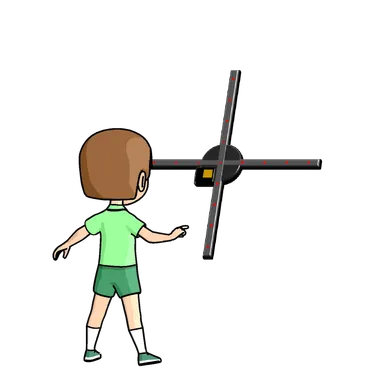 「対面で観る→周辺視野」