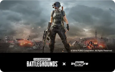 PUBG × inSPYre カフェ景品ICカードステッカー3