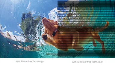 ちらつきゼロのフリッカーフリー技術