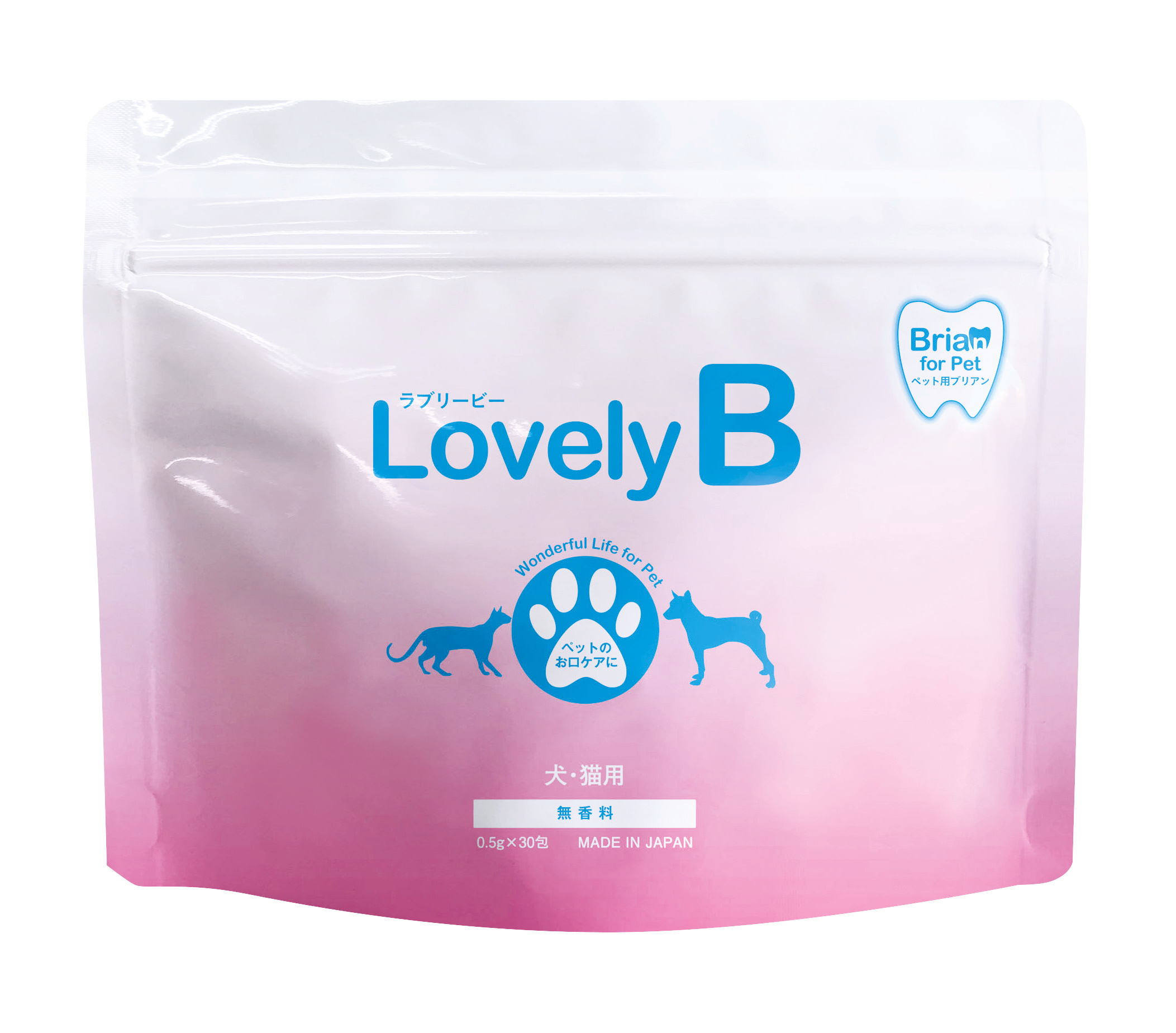 犬 猫用口臭ケアパウダー Lovely B 売上急増 歯科医が監修 １００ 食品成分で開発された子供用歯磨き粉を犬 猫用 に改良 ウィステリア製薬株式会社のプレスリリース