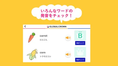 いろんなワードの発音をチェックできます