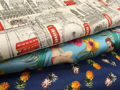 バースティーン＆バンリーズ社　プリント裏地