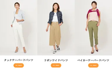 「UVカットパンツ」数値画像