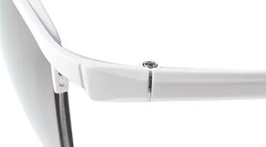 大きい人専用サングラス(チタン)ホワイト2