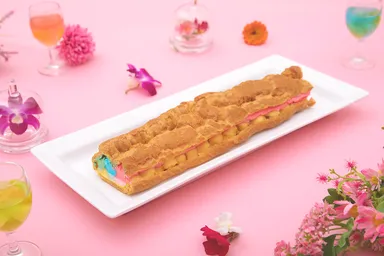 カラフルクリームのロングシュー