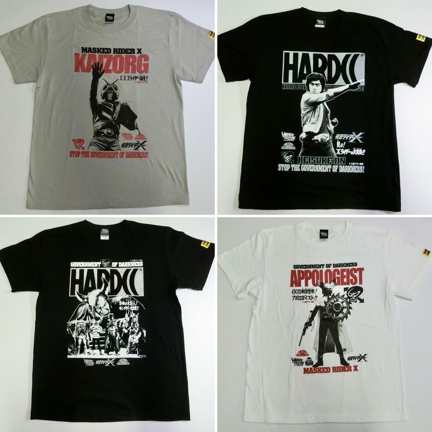 仮面ライダーX×ハードコアチョコレート 独特の世界観を強調した新作T