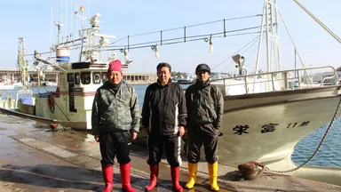 噴火湾の漁師さん