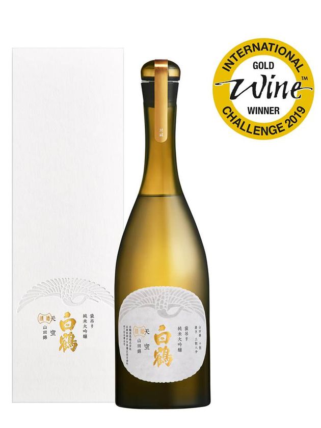 白鶴酒造の「超特撰 白鶴 天空 純米大吟醸 山田錦」が
ＩＷＣ 2019 純米大吟醸酒部門でゴールドメダル受賞