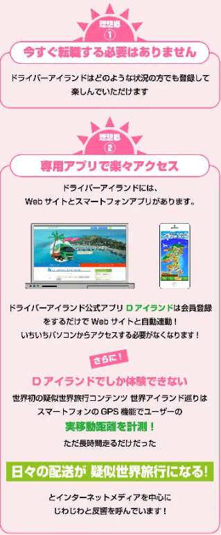 ドライバーアイランド特徴3