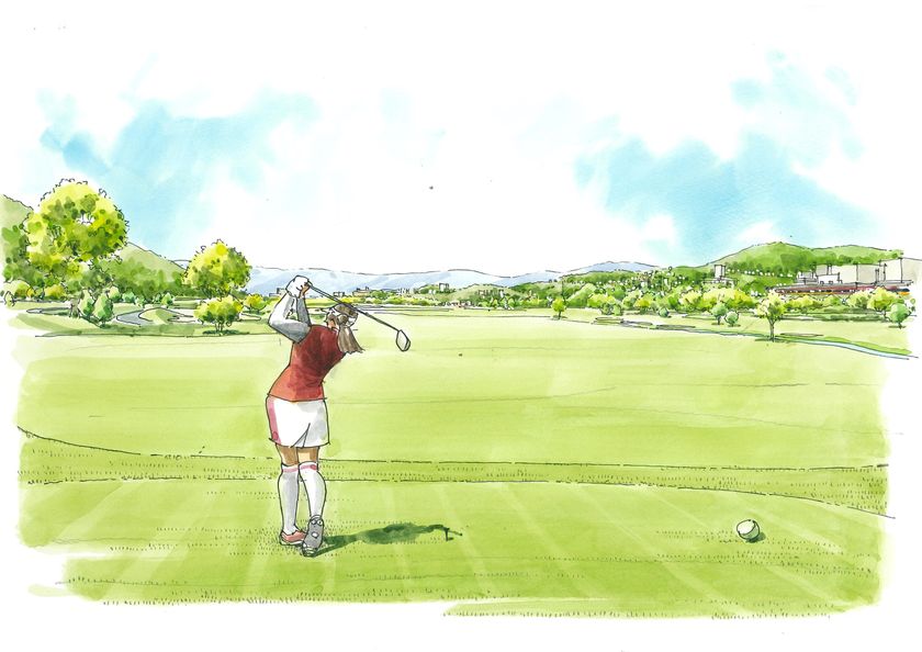 ～京阪電車樟葉駅直結、
　6,155ヤード・パー72の本格コース～
9月1日(日)、「くずはゴルフリンクス」が誕生