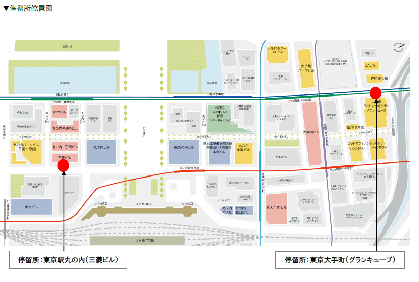 停留所位置図