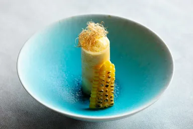 【軽井沢ホテルブレストンコート】デセール・ド・クルール：黄：3品目：夏畑_01