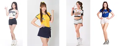 (左から)・Lamigoモンキーズ・中信兄弟・統一ライオンズ・富邦ガーディアンズ