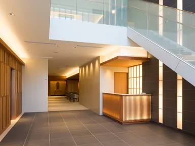 開放感のあるエントランス