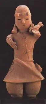 重文　埴輪鷹狩男子像　古墳時代