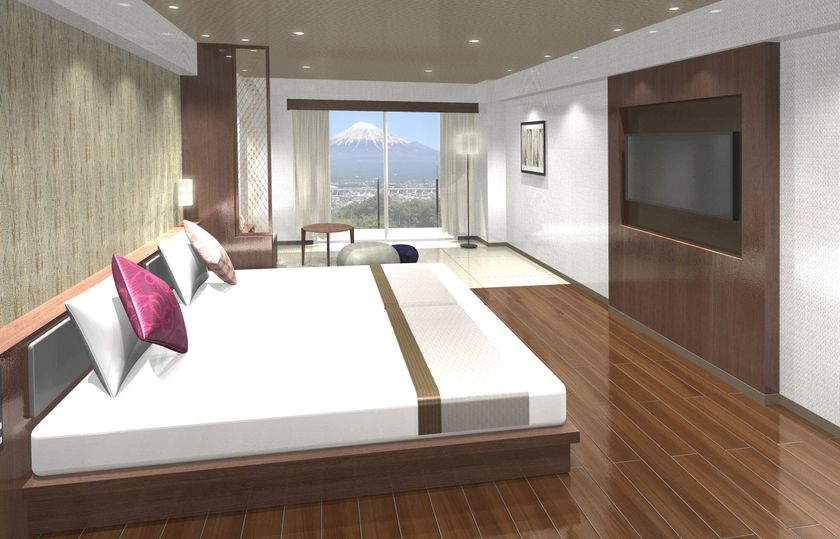 ホテルグリーンプラザ箱根、部屋から富士を望める
「富士見プレミアルーム」をオープン