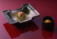 【星のや京都】夕食・デザート「モンブランと金柑のソルベ」