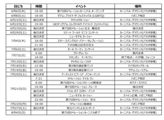 主なイベント