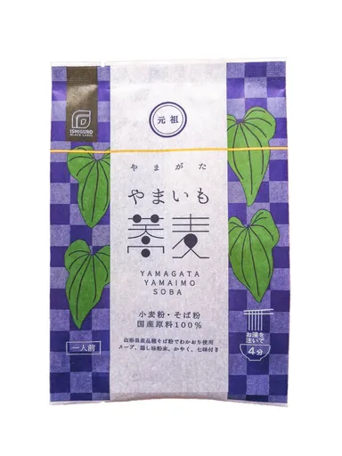 お湯を注ぐだけ！即席 元祖やまいも蕎麦　縦画像