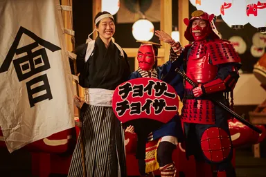 【磐梯山温泉ホテル】会津ゆかりの人物に扮したスタッフ