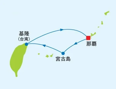 沖縄クルーズ地図画像