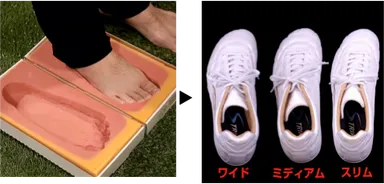 特徴3　まるでオーダーメイドのような靴が届く！