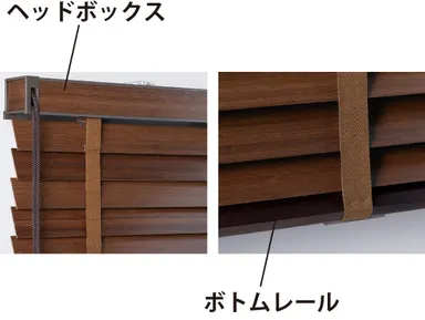 ヘッドボックスとボトムレール