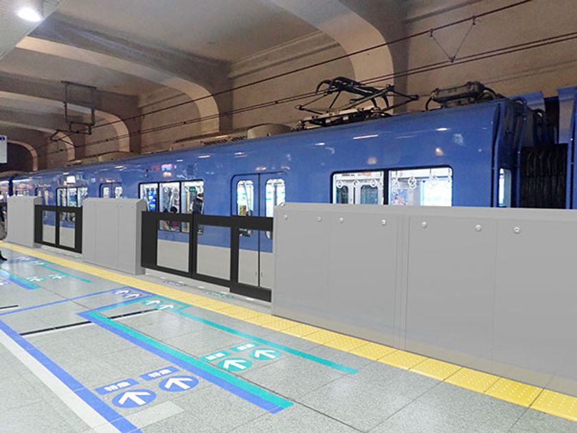 神戸三宮駅1番線と3番線における可動式ホーム柵の設置について