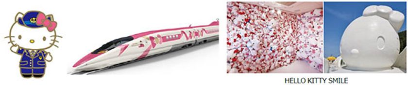 7月6日（土）限定 ☆ハローキティに囲まれた幸せな1日☆
広島発 「ハローキティ新幹線」で行く
「HELLO KITTY SMILE」と 世界遺産「姫路城」日帰りツアー登場