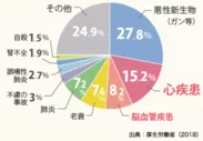 グラフ1：日本人死因分布