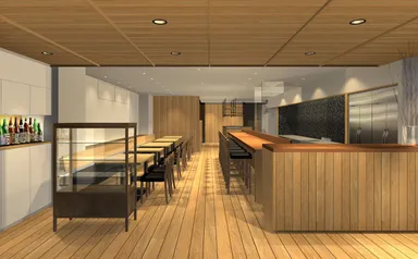 全87席のゆとりのある店内です。