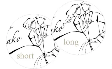 新婦の髪の長さが選べる(ショート・ロング)