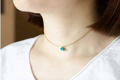 天然石ネックレスの完成一例02